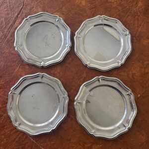 Set of 4 Sheridan Silverplate 7" Bread Plates